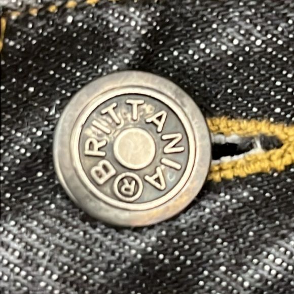 Vintage Brittania Men's Jeans Black Size 31 x 32 (Labeled 33 x 32) Straight Leg - Picture 6 of 15